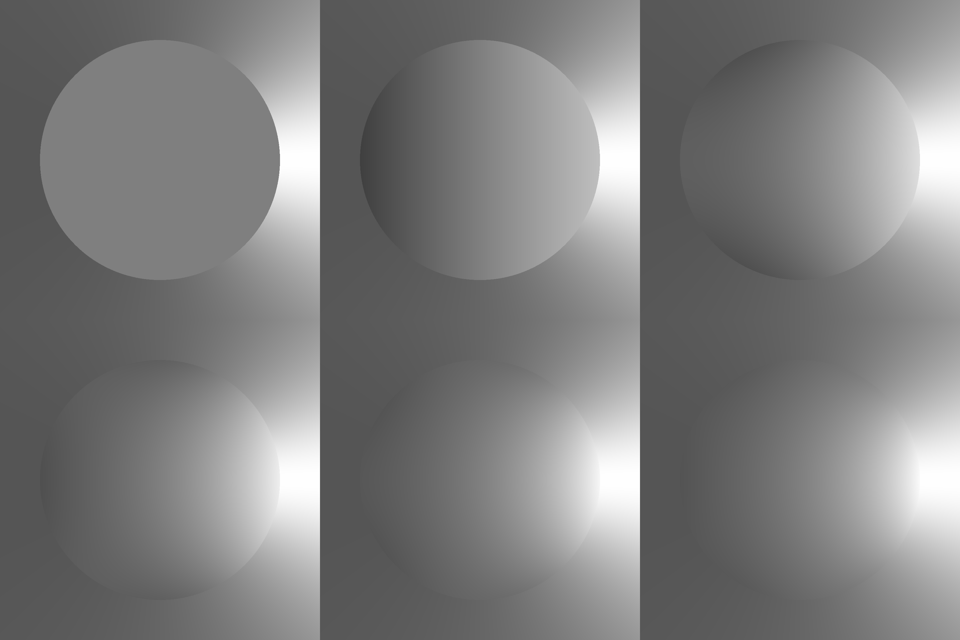 Approximations of the solution of the Dirichlet problem with boundary condition f(e^{i\theta}) = 0.25 + 0.75 / (5 - 4 \cos \theta) based on Fourier series expansions of length 1 to 6. Refer to the appendix for details.