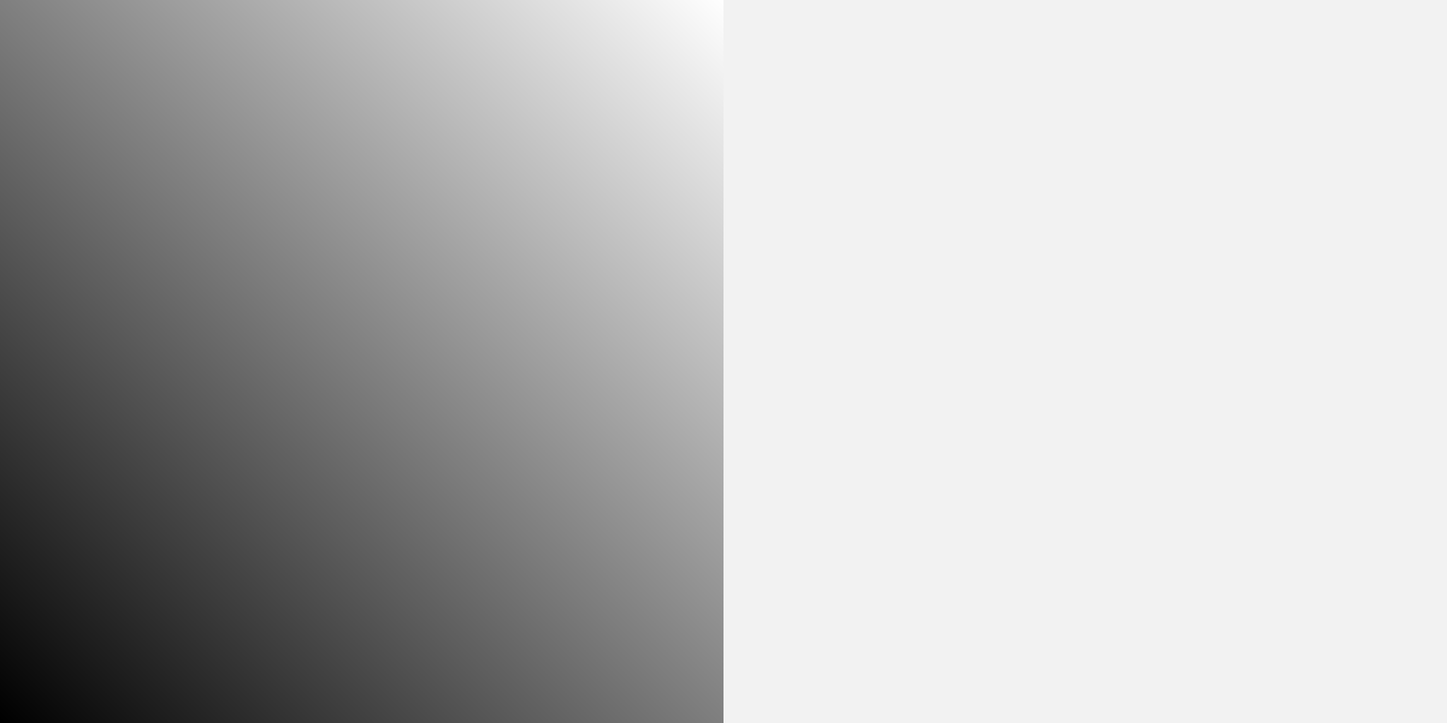 On the left, a linear gradient image; on the right, a uniform image.